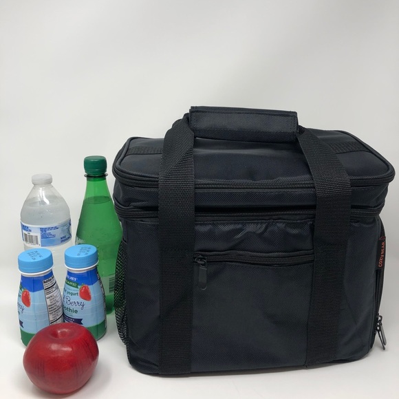 Black Insulated Lunch Cooler Bag - Picture 5 of 7